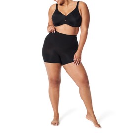 SPANX Women's Power Shorty Thigh Shapewear, Very Black, XXL