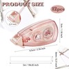 Total 12pcs Triangle Double Sided Adhesive Tape Roller Scrapbooking Tape,