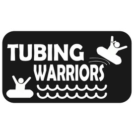 Tubing Warriors Inner Tube Decal Sticker for Car Window 8.0 Inch BG 434