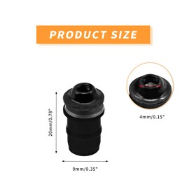 10Pcs Motorcycle Windshield Bolts Screws Kit, M5 Aluminum Alloy Motorbike Windshield Screw with Wrench, Windscreen Fairing Fasteners Screws Bolts Nuts for Motorcycle Fairings(Black)