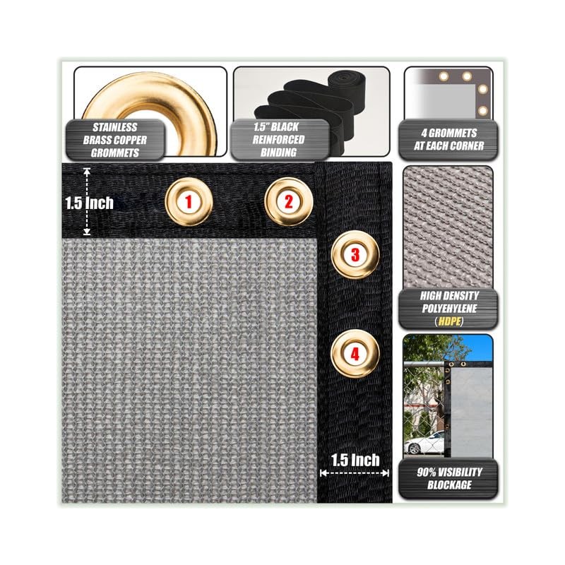 ShadeMart Privacy Fence Screen Sample Set Standard SMTAP0550