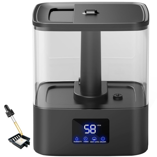 Humidifier for Bedroom, 2.2L Ultrasonic Cool Mist, Easy Clean Freely