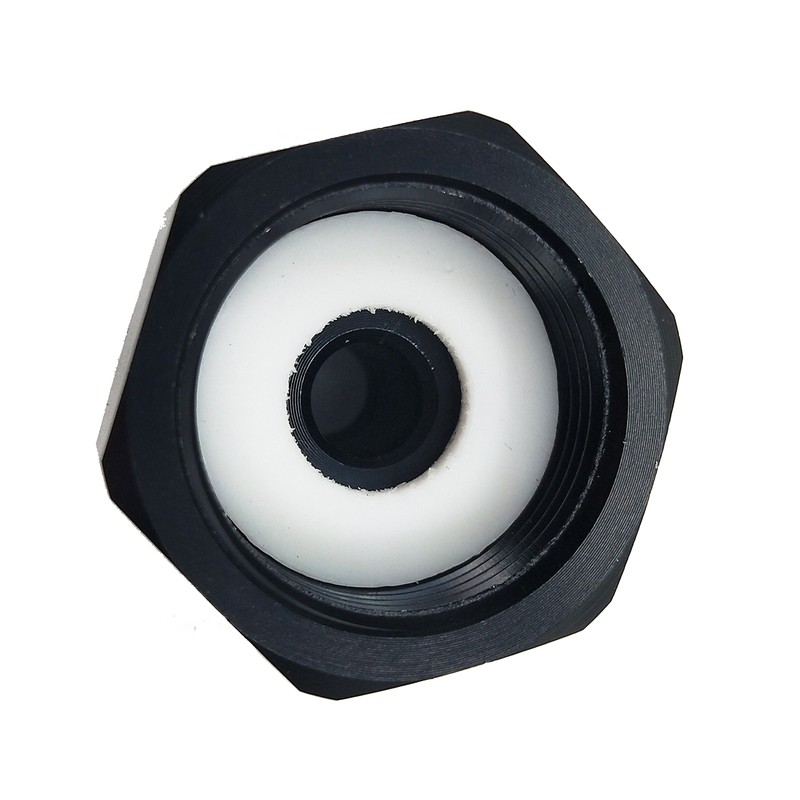 Nitrous Bottle Nut Adapter with Washer (Black, 4AN)