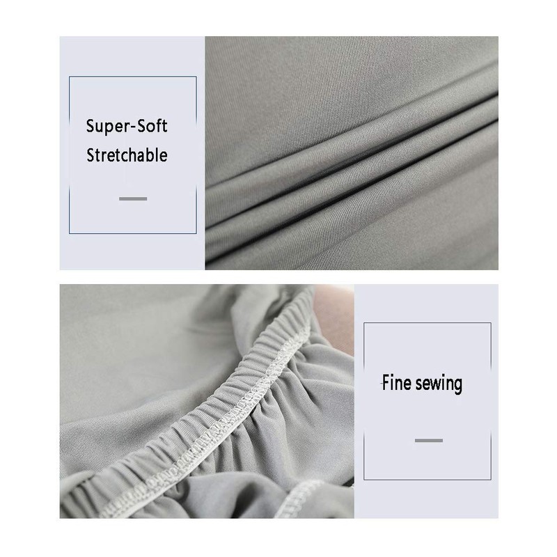 Chair Covers Grey for Dining Chairs, Chair Covers Stretch, Set