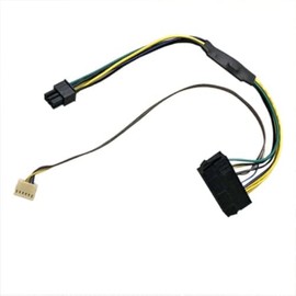 Huasheng Suda 90(30cm) 12" ATX Main 18AWG 24-Pin to 6-Pin PSU Power Supply Adapter Cable Replacement for HP Elite 8100 8200 8300 800 G1 Z220 Z230 Z240 Compaq 6200 Pro MT