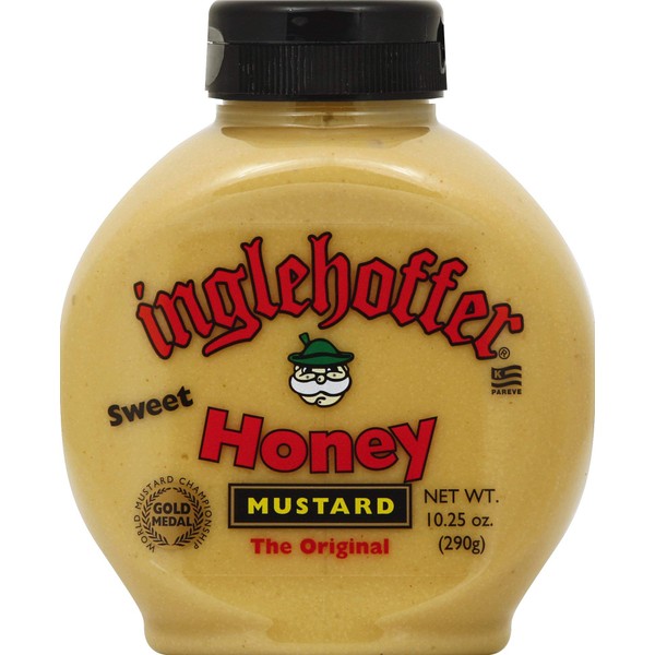Inglehoffer Sweet Honey Mustard, 10.25 Ounce Squeeze Bottle