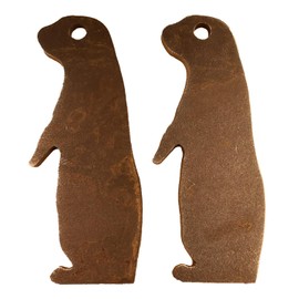 AR500 Steel Prairie Dog Silhouette Shooting Targets 2 Pack (4"x11") - 1/2" Thick, Rifle Rated by HDSteelTargets