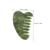 Gatuida 2pcs Natural Jade Scalp Massage Comb Multi Functional Facial
