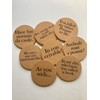 Set of Eight Princess Bride Quote Cork Coasters