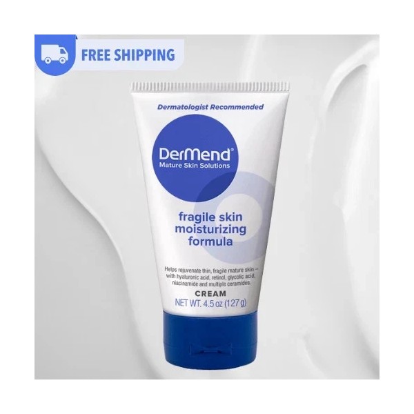DerMend Fragile Skin Moisturizing Formula Cream 4.5 Oz.- Free Shipping