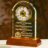Arikyrist Glass Clock Christian Gifts for Women Men Spiritual Gift