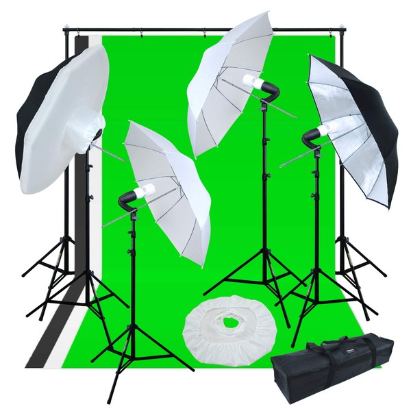 LINCO Lincostore Photo Studio Lighting Umbrella Kit for Portrait Photography