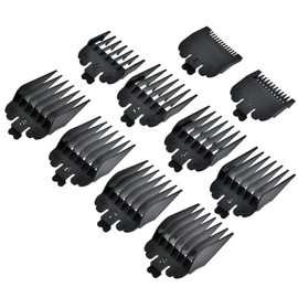 10PCS Hair Clipper Guards, 10 Sizes Hair Clipper Combs Guides, Limit Comb Hair Cutting Guide Replace Comb Compatible with Many Wahl Clippers, 1.5mm/3mm/4.5mm/6mm/10mm/13mm/16mm/19mm/22mm/25mm