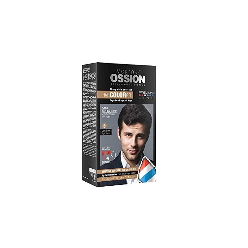 Morfose Ossion Hair Color Gel, No. 5 Light Brown