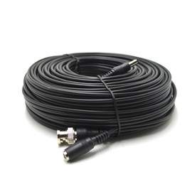 SSL Satellites 2m Black RG59 + Power Copper BNC Video and DC Power Cable Lead For CCTV Video Security Camera Surveillance & DVR Kits