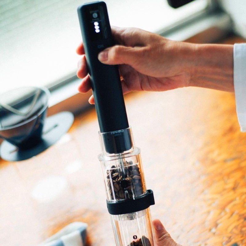 HARIO EMS-1B Mobile Mill, Stick, Black, Coffee Grinder, Electric Assist,