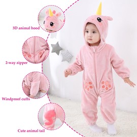 TONWHAR Unisex-Baby Costume Jumpsuit Toddlers' And Kids' Animal Outfit Romper