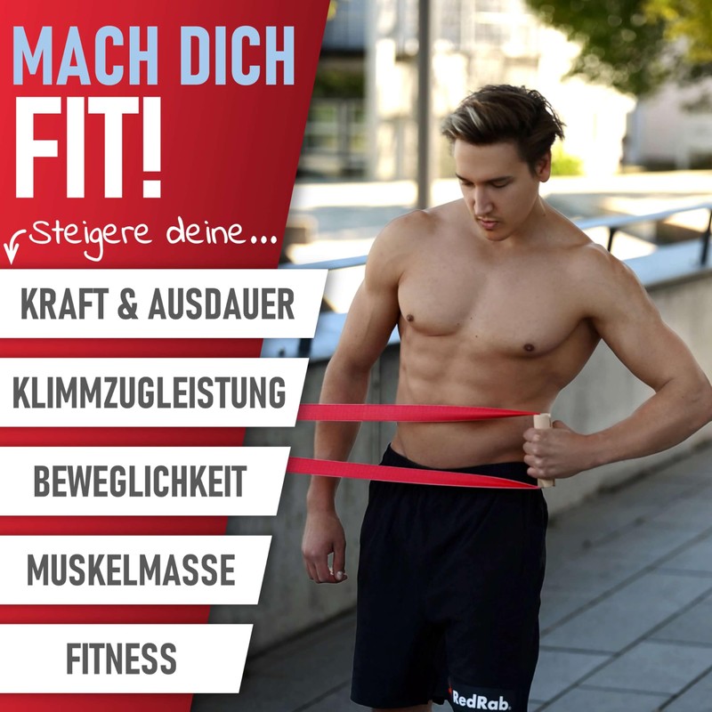 RED RAB Fitness bands individually or in a set with