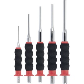 KS Tools 156.023 Pin Punch-Set, Cylindrical Shaft, 5 Pieces