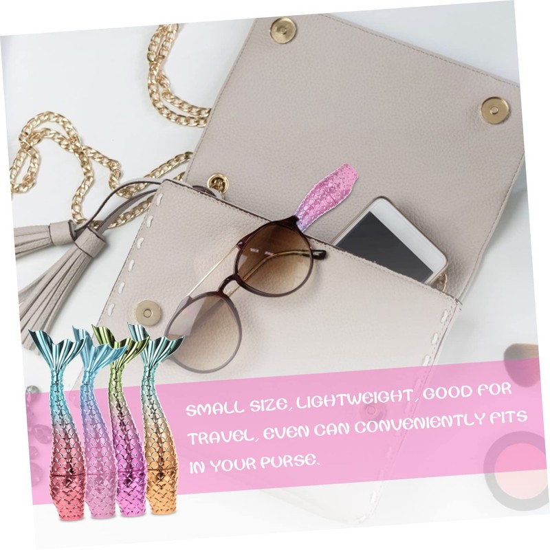 OHPHCALL 4pcs Creative Diy Eyeliner Tube Lip Gloss Tubes Lipstick