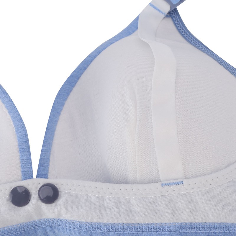 Women's Seamless Nursing Bra Soft Cotton Front Closure Design Breastfeeding