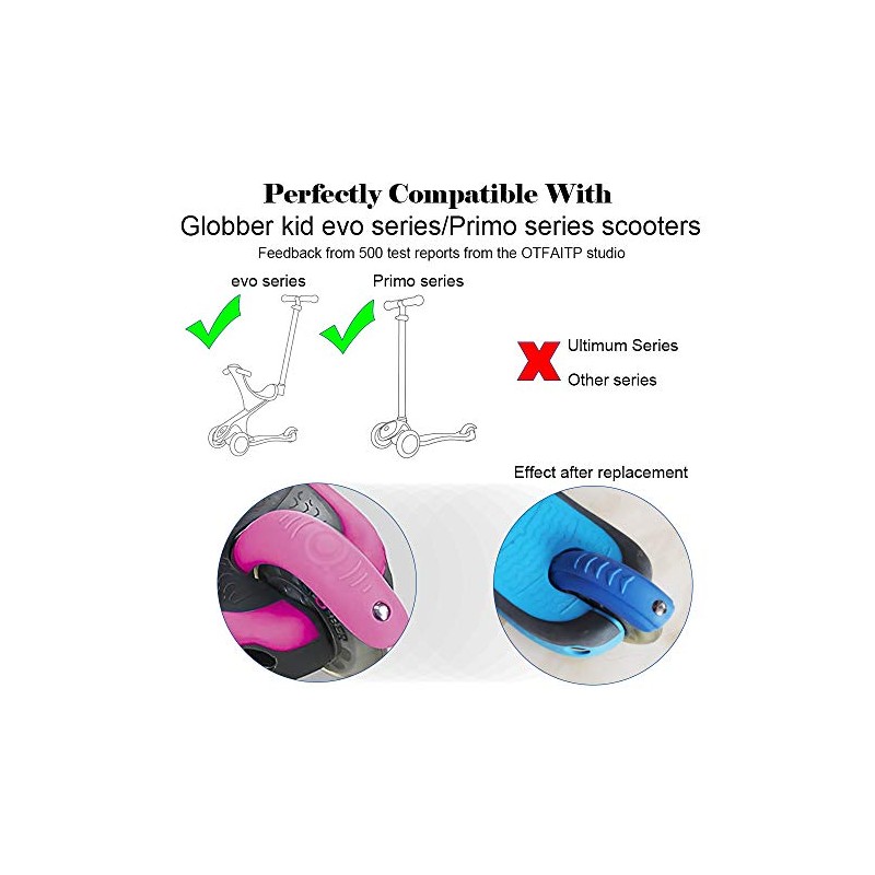 OTFAITP Scooter Brake Compatible With Globber kid Scooter (Rose Red)