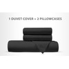 Sapphire Collection Plain Duvet Cover With Pillow Case Non Iron