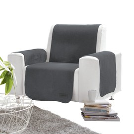 LOOKS BY WOLFGANG JOOP Armrest Protectors Pack of 2 Dark Grey/Yellow Size 50 x 70 cm