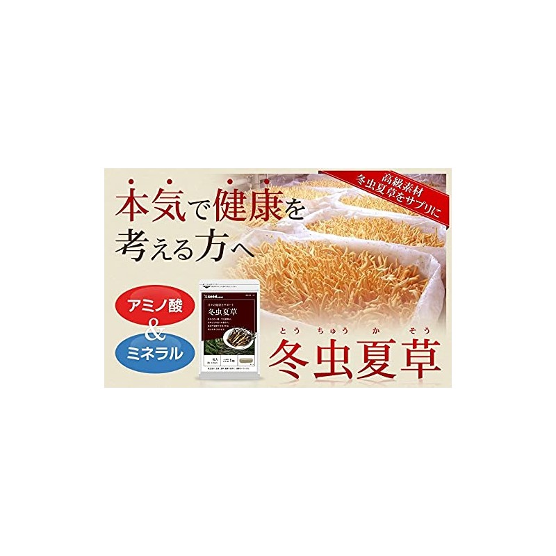 シードコムス 冬虫夏草 サプリメント 子実体 を贅沢に使用 (約6ヶ月分 180粒)