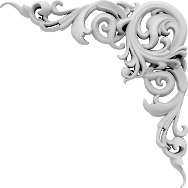 Ekena Millwork APLC065X065HURUF-L Applique White