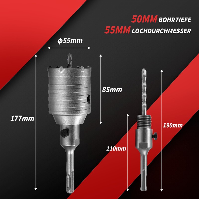 SDS Plus Drill Bit 55 mm Socket Drill Bit Socket