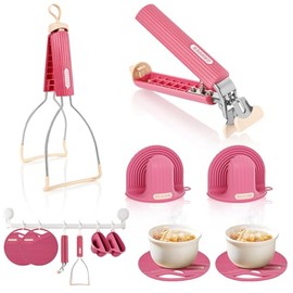 6Pcs Hot Plate Gripper Set, Anti Scald Bowl Holder Clip, Silicone Anti-Slip Plate Gripper, Foldable Storage & Hanging Design, for Microwave, Air Fryer
