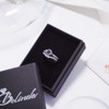 Belinda Jewelz - Anillo de compromiso para mujer (plata platino)