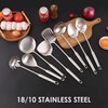 18/10 Stainless Steel Kitchen Utensils Set - 15” All Metal