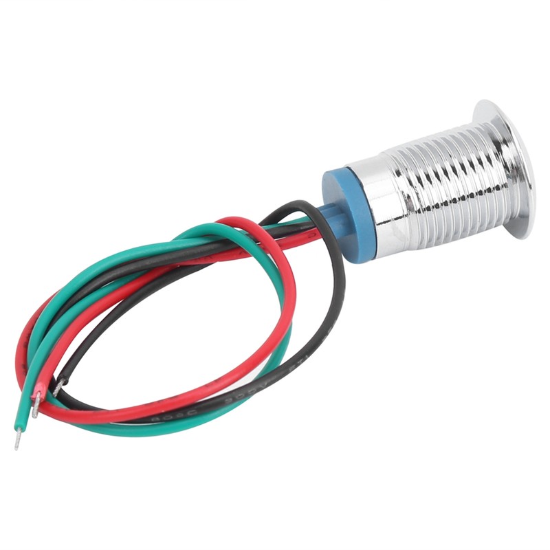 4 Sets PreWired Round LEDs Waterproof Metal 2Color Indicator Common