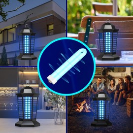 DoRight 4 Pack Replacement Bulb for Zap with 4 Pin Base，U Shaped Lamp Tube Compatible for Dining Room, Living Room, Garden, Farm, Patio, Lawn,Other Outdoor