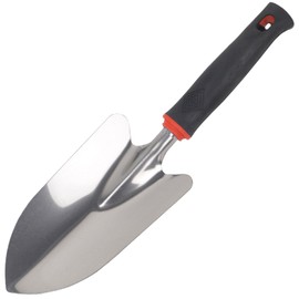 Garden Trowel Hand Shovel, Heavy Duty Stainless Steel Garden Spade with Ergonomic Handle, Soft Rubberized Non-Slip Handle Gardening Tool for Planting, Transplanting, Weeding, Digging Soil