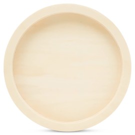 Circle Wood Panel 12-1/8 inch Diameter, Pack of 1 Round Canvas Boards, Unfinished Wooden Trays for Crafts & Painting, by Woodpeckers
