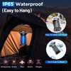 ZECHUAN Solar Bug Zapper Outdoor Waterproof, Portable Pest Control Electric