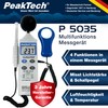 PeakTech"4 in 1" multifunction environment meter with light meter, sound
