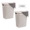 Mind Reader 50L Slim Laundry Hamper, Set of 2, Clothes
