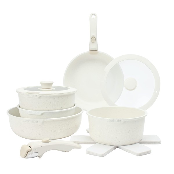Country Kitchen 13 Piece Pots and Pans Set - Safe