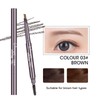 Long Lasting Waterproof Eyebrow Pencil Double Sided Shimmer (Brown)