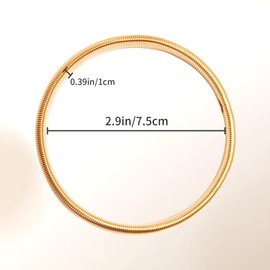 Gallipower 6 Pcs Stretchy Sleeve Holders,Elastic Metal Armbands Sleeves Garters,Sleeve-Bands,Sleeve Clips for Rolled-Sleeves to Solve Arm Cuffs Repeated Falling(Gold,Silver,Black)