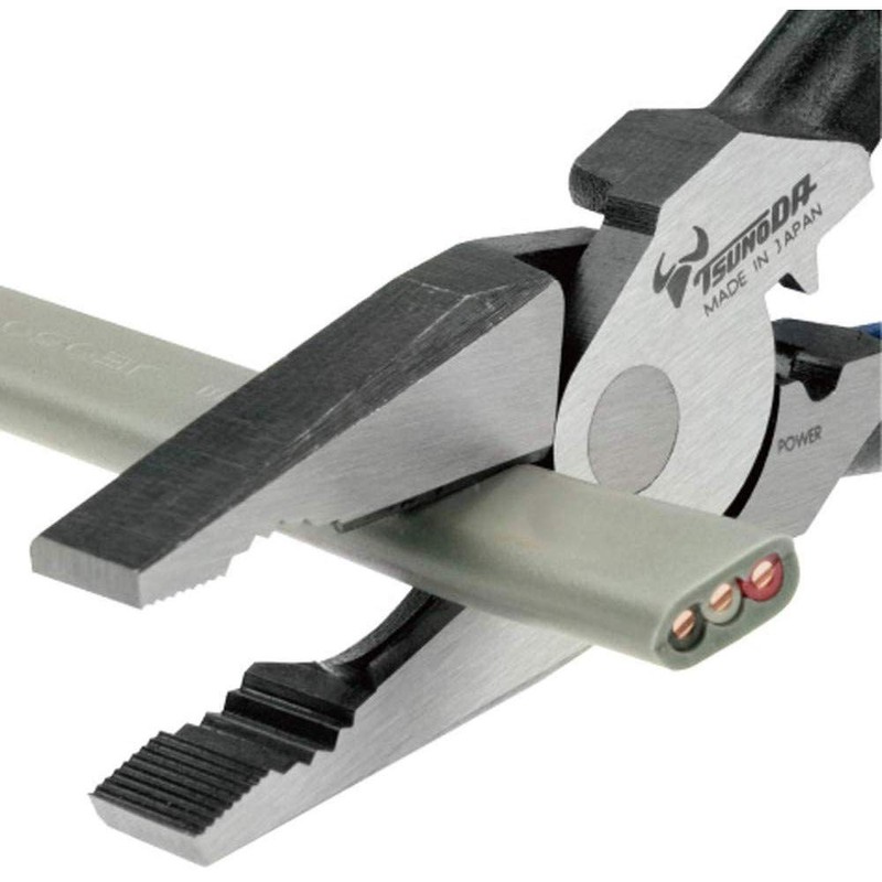 TSUNODA, High Leverage Combination Pliers PW-114 w/Crimper, 8-inch