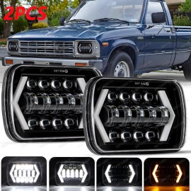 Unbranded 5x7" 7x6" For Toyota Pickup 1982-1995 Truck 4Runner LED Headlight Hi-Lo Beam DRL