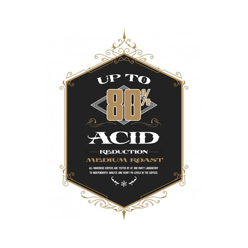 Mavericks House Low Acid Coffee 100% Organic Ingredients Coffee -