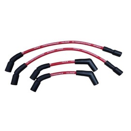 Ton's Performance RED 10mm Spark Plug Wires Silicone Compatible with M8 Harley Davidson Softail 2018+ FX FXST 2024 Road King/Street Glide, TONS-18M8FXFL-RD-10MM