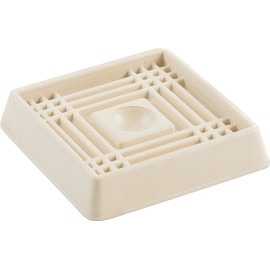Shepherd Hardware 9166 2-Inch Square Rubber Furniture Cups, 4-Pack