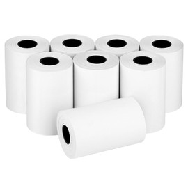 (8 Rolls) 2 1/4" x 55' Thermal Receipt Paper, Compatible with Most Credit Card Machine Handheld Terminal, and Mini POS Cash Register Printer